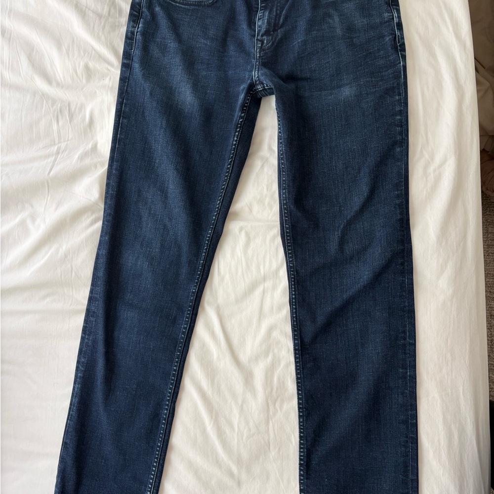 Banana Republic Rapid movement Dark Blue denim Jeans slim fit 31x32 men’s